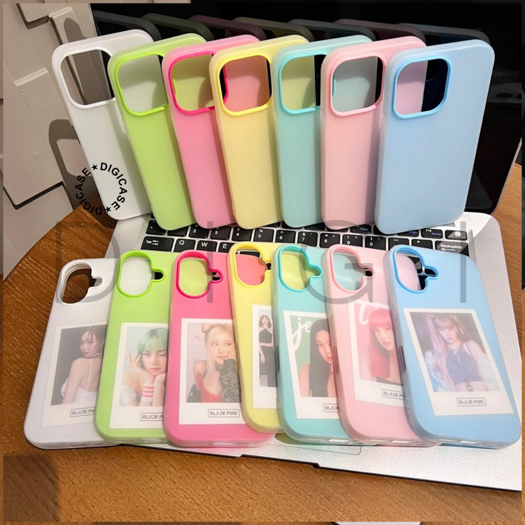 Jelly Color 2 in 1 Case - Compatible for iPhone X XR XS MAX 11 12 13 14 PRO PRO MAX Case Pelindung H