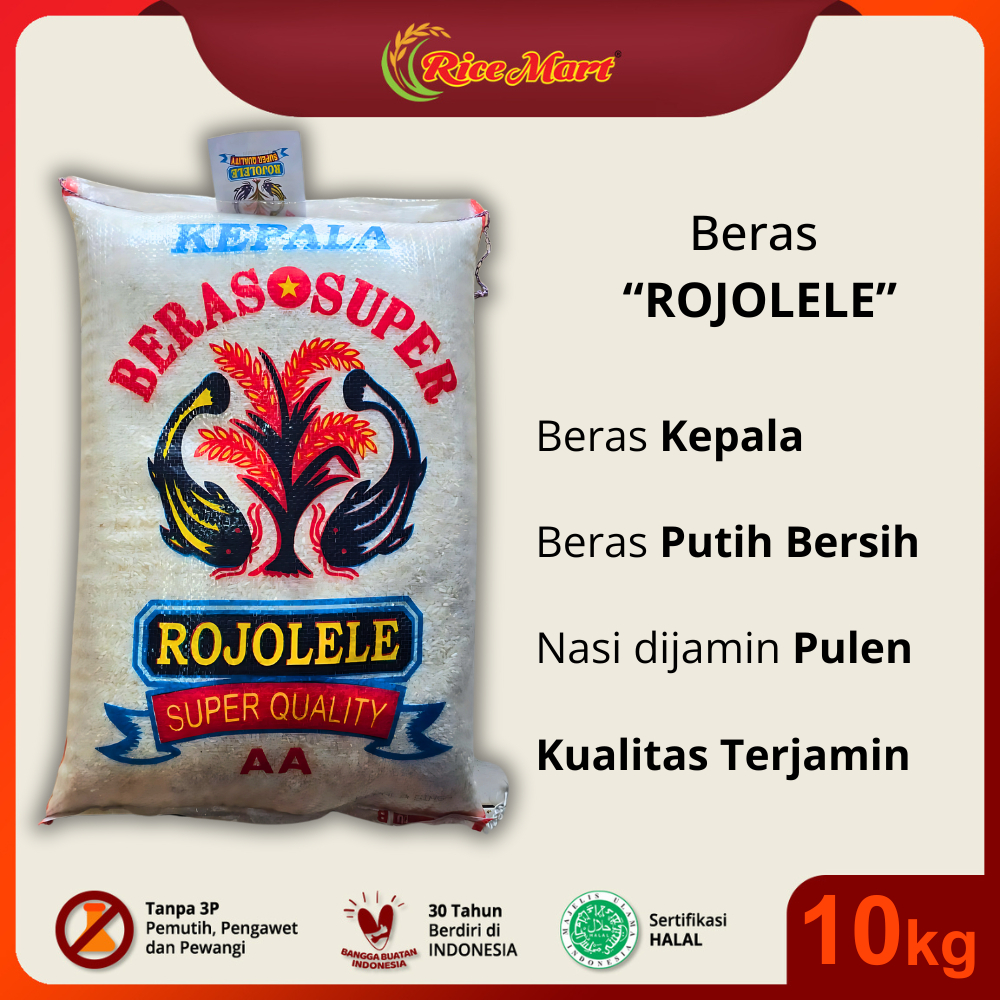 

BERAS CAP ROJOLELE SUPER 10 Kg