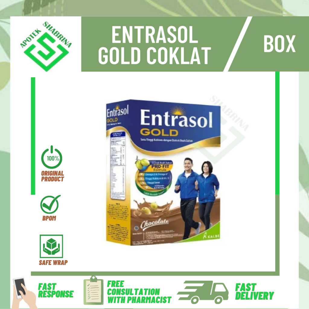 

ENTRASOL GOLD COKLAT BUBUK 580 GR 1 BOX