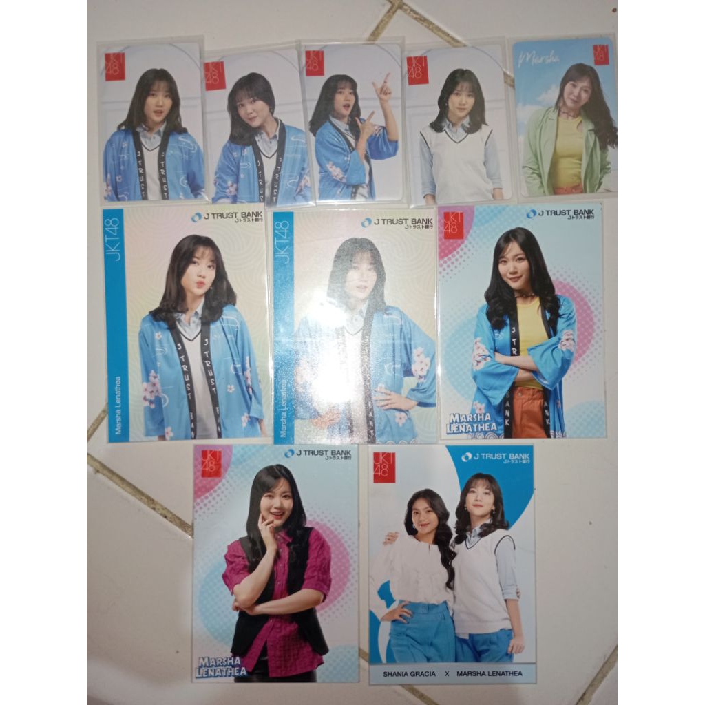 Photocard Photopack Marsha Lenathea X JTrust Bank Official JKT48