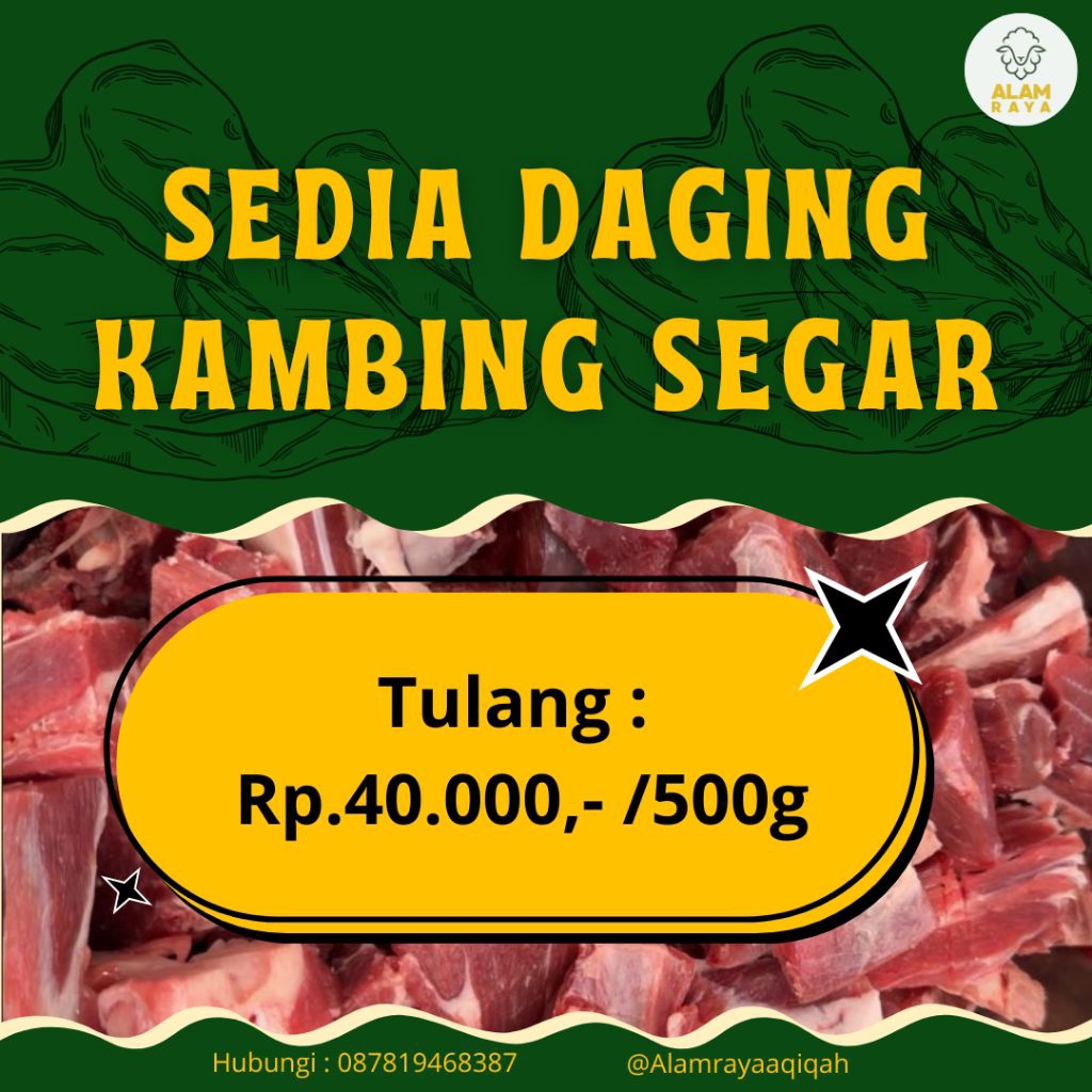 

TULANG KAMBING FROZEN /500g