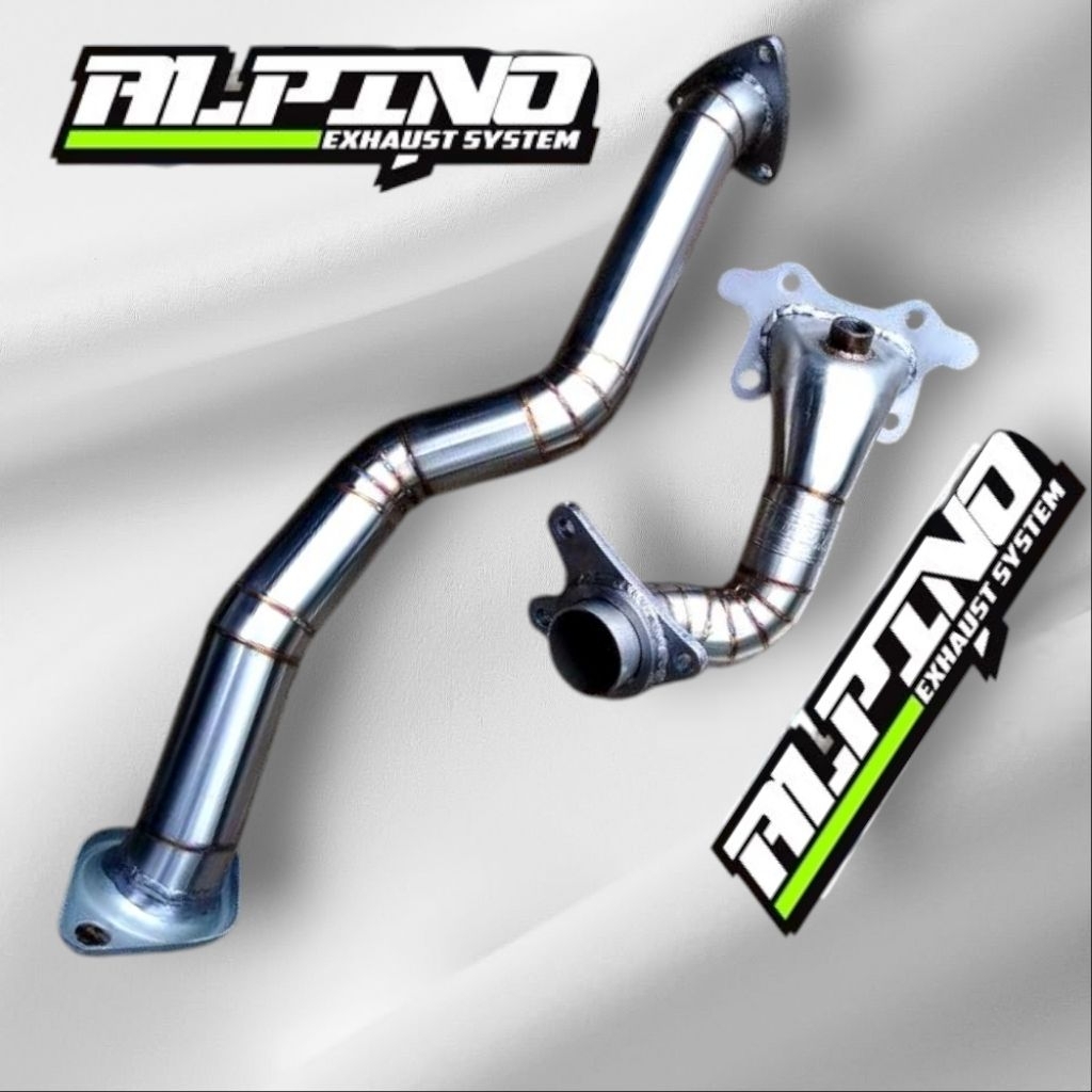 alpino exhaust downpipe fronpipe new honda brio