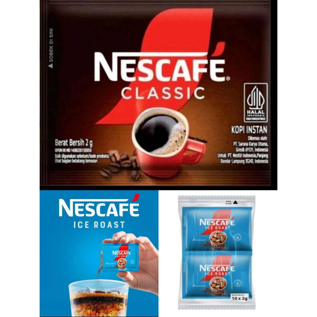 

Nescafe Classic ice roast 1renceng 10×2gr