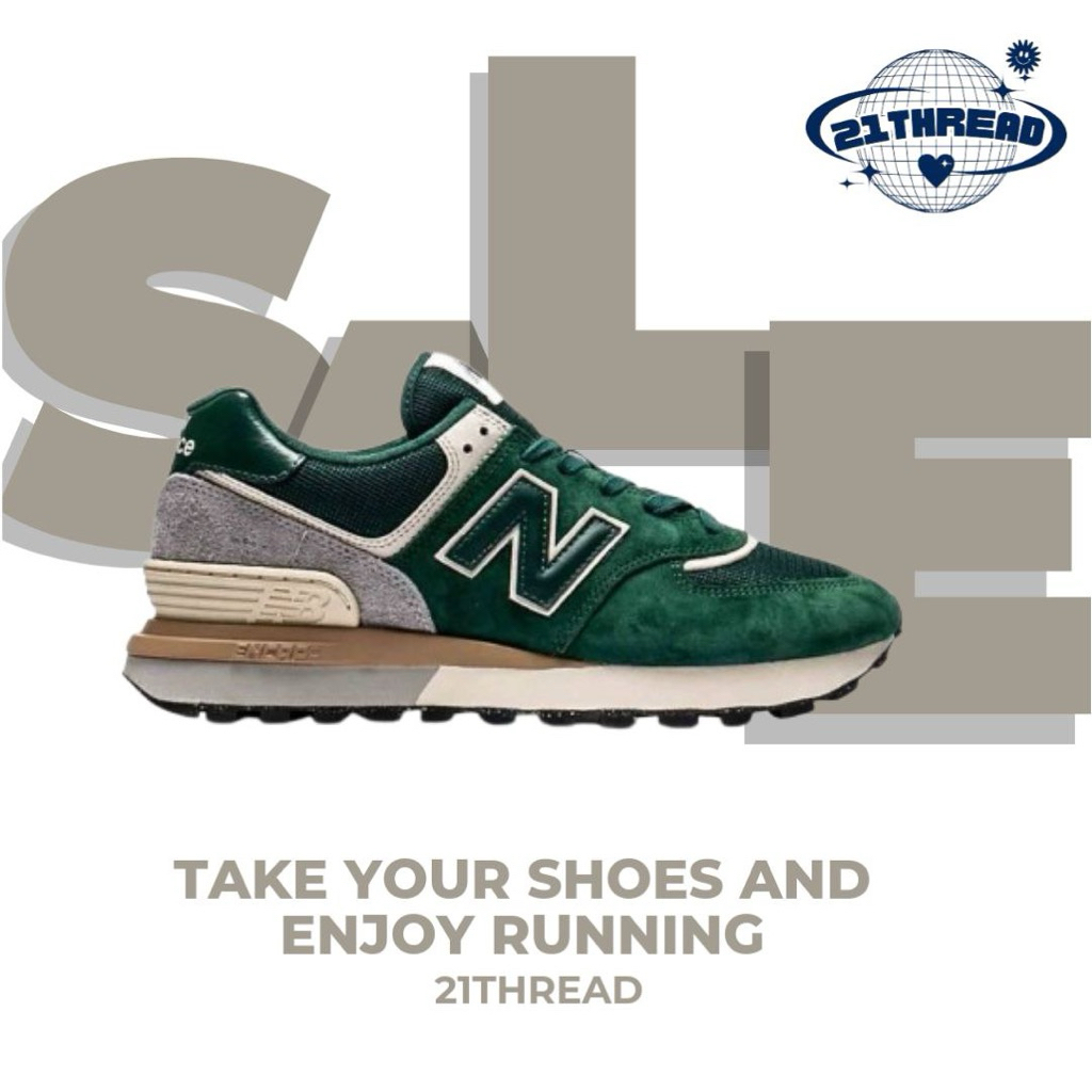 (21THREAD) Sneakers 574 Legacy U574LGW Green Original BNIB