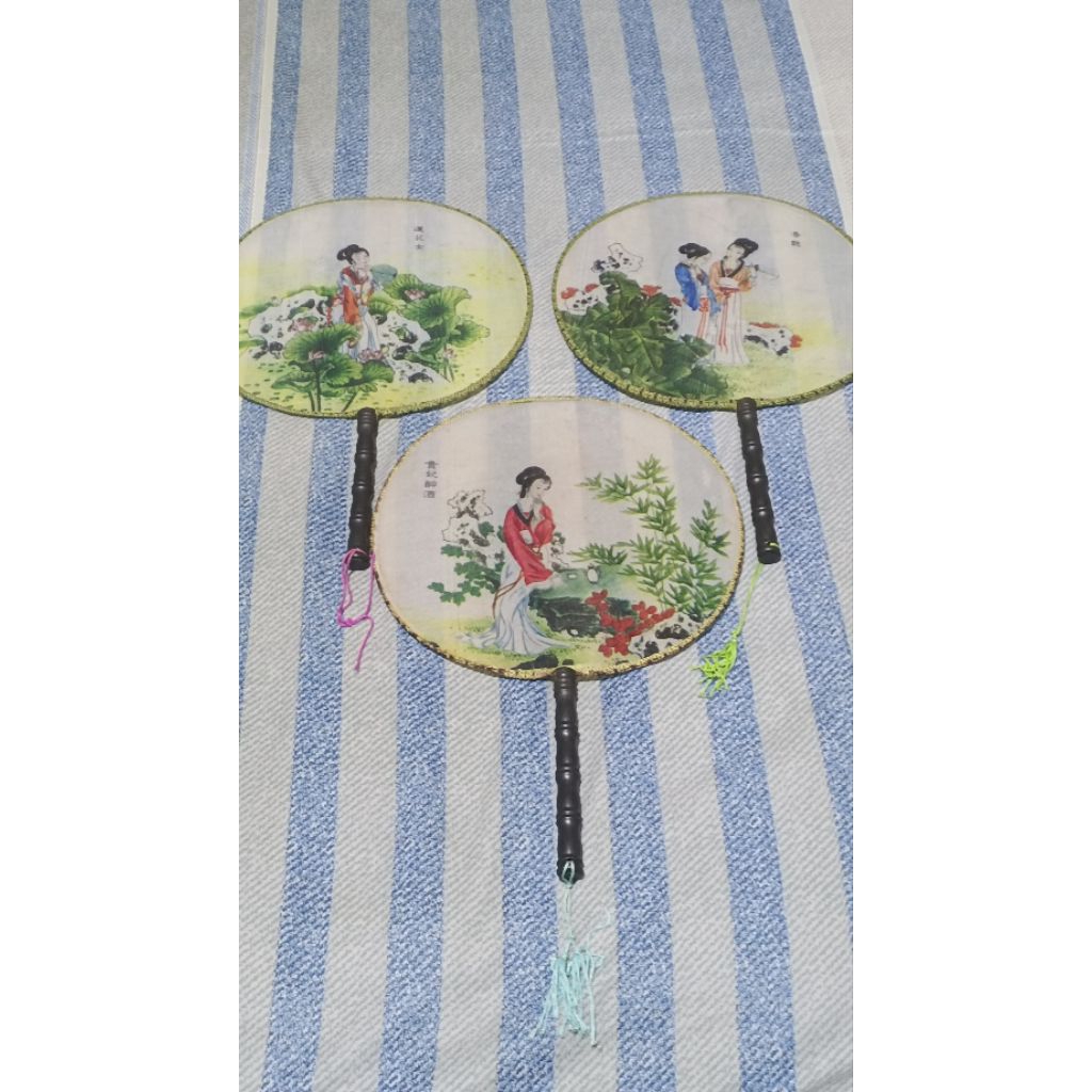 kipas Tangan china souvenir kipas bulat cina