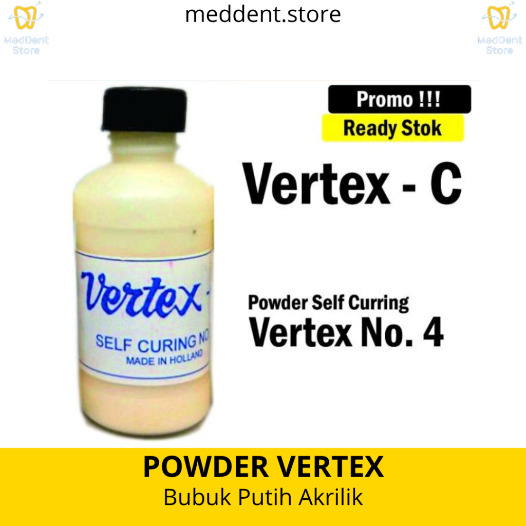 Vertex-C Self Curing Putih - Bubuk Powder Vertex SC Otomatis No.4