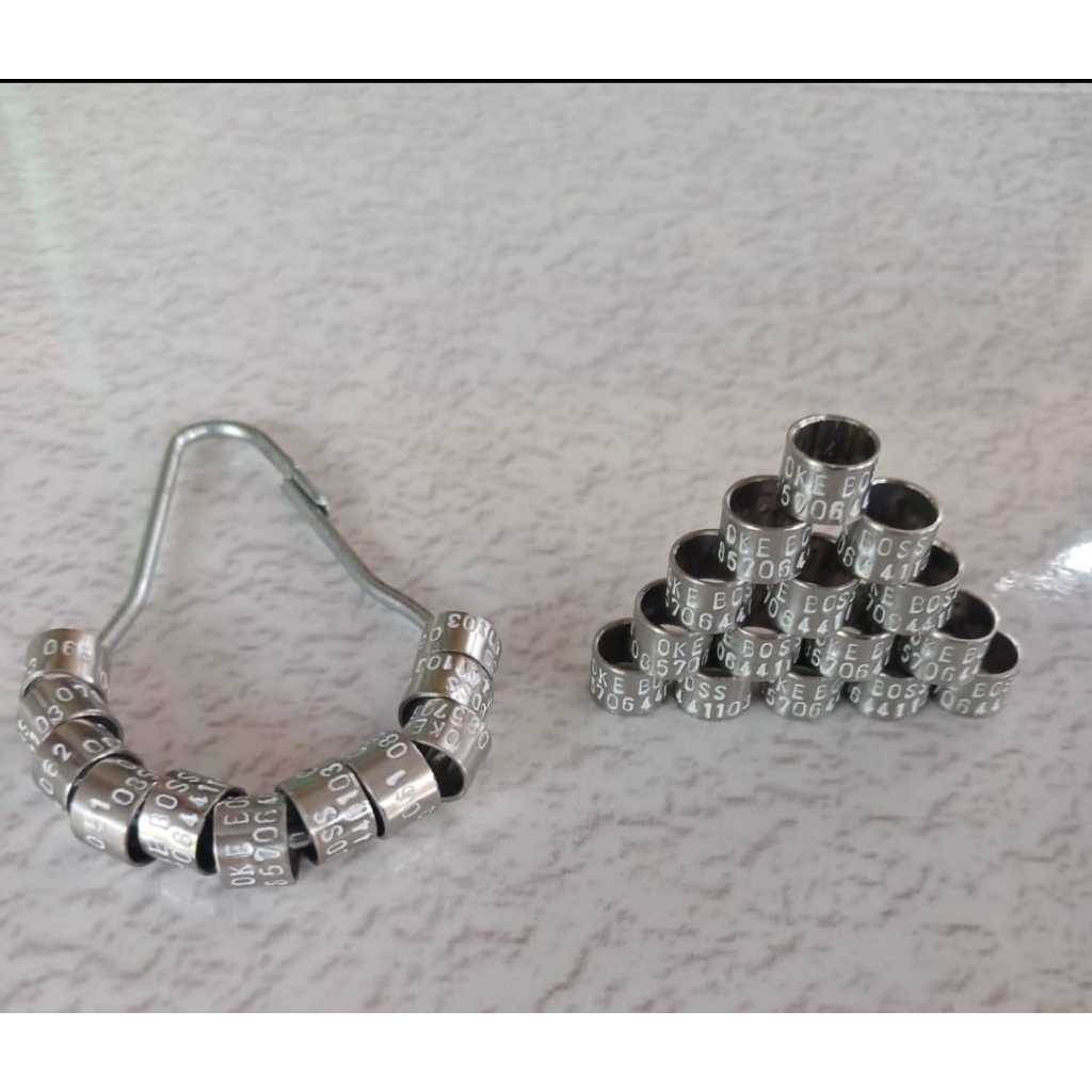 RING BURUNG | 21 BAJA KETOK STANDART | CUSTOM CETAK NAMA | MERPATI DLL