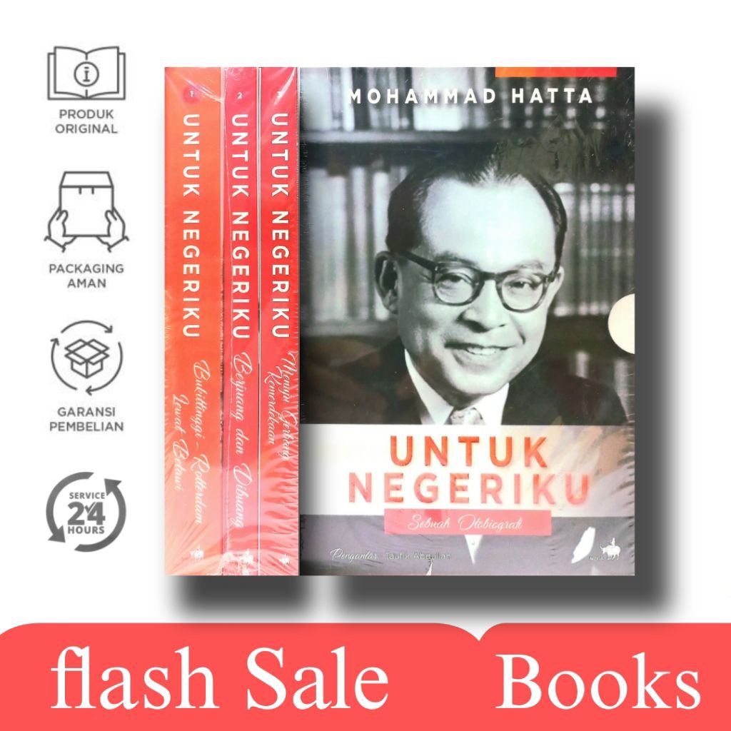 Buku Untuk negeriku bung hatta Boxset