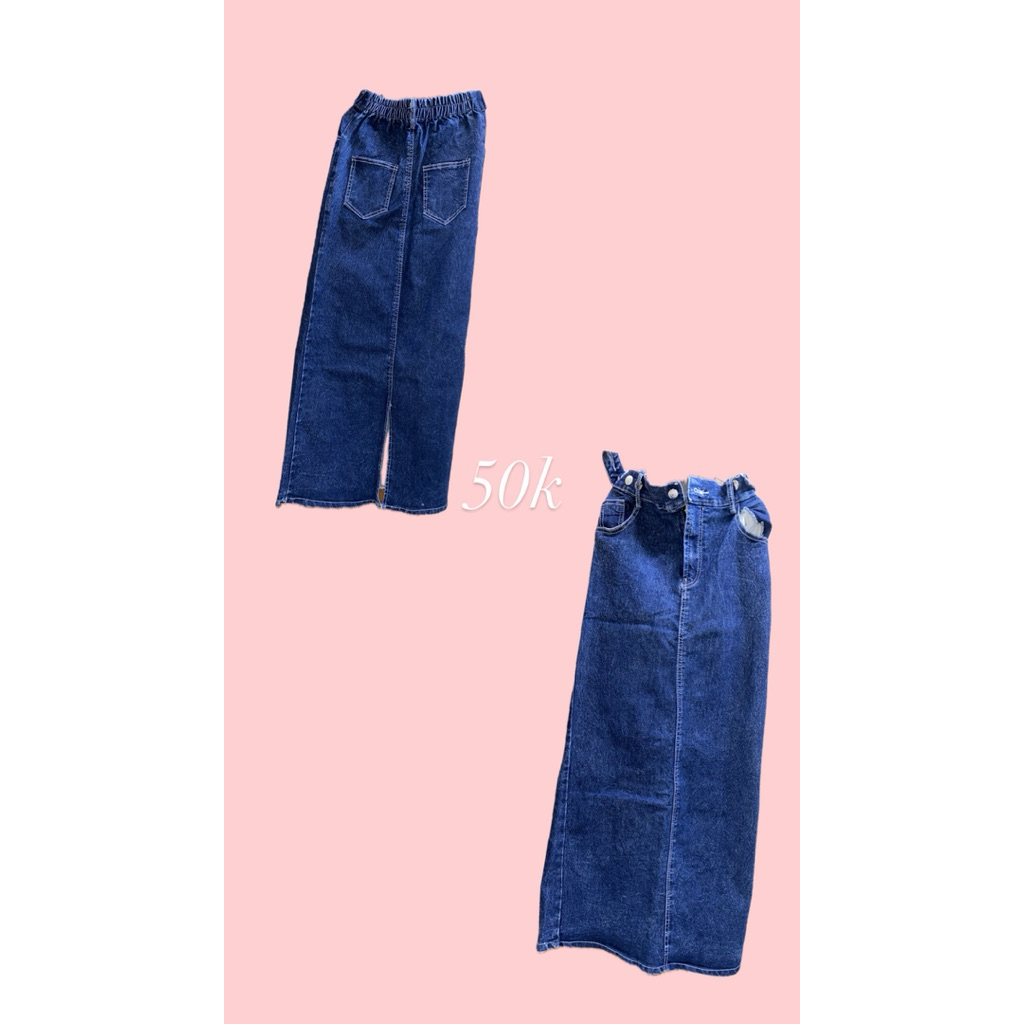 Preloved Rok Jeans Span Skirt