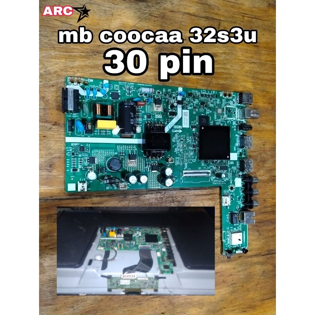 MAINBOARD MB TV LED ANDROID COOCAA 32 INCHI 32S3U PIN 30.
