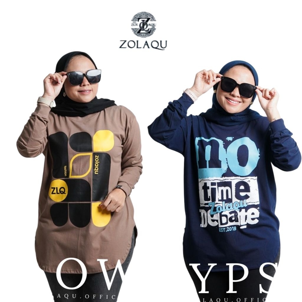 ATASAN KAOS ZOLAQU SEMI TUNIK OUVAL