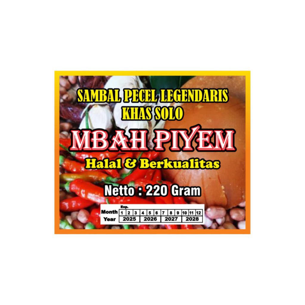 

sambel pecel mbah piyem 220gr