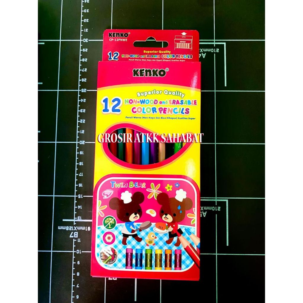 

Pensil 12 Warna Panjang Classic Kenko CP-12FNWE /Pensil Warna/Colour Pencil - Kelir Kayu