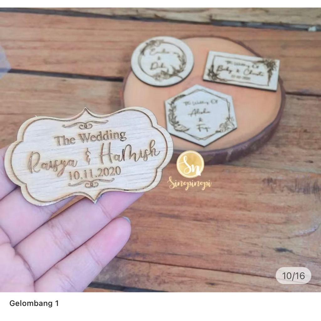 

Tag Nama / Name Tag / Label Nama Custom Bentuk dan Ukuran