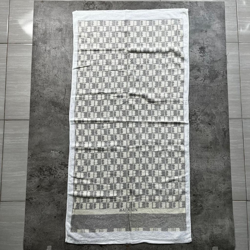 handuk towel balmain monogram bekas preloved original