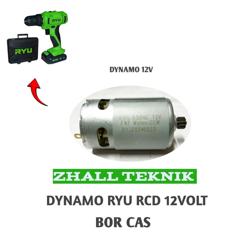 Dynamo Untuk RYU RCD 12v Mesin Bor Cas 12v Cordles RYU