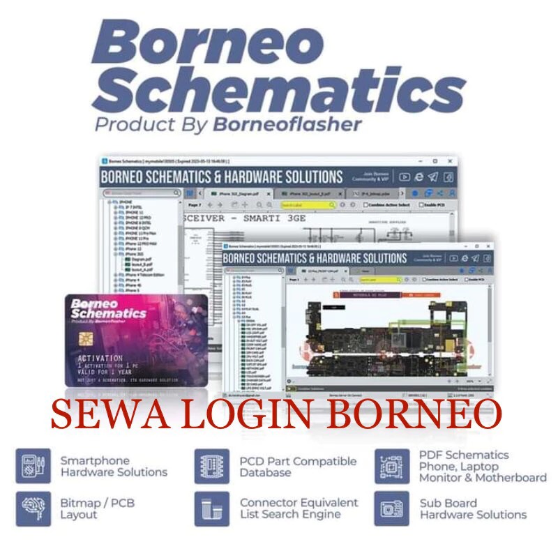 RENTAL SEWA SCHEMATICS BORNEO PALING MURAH