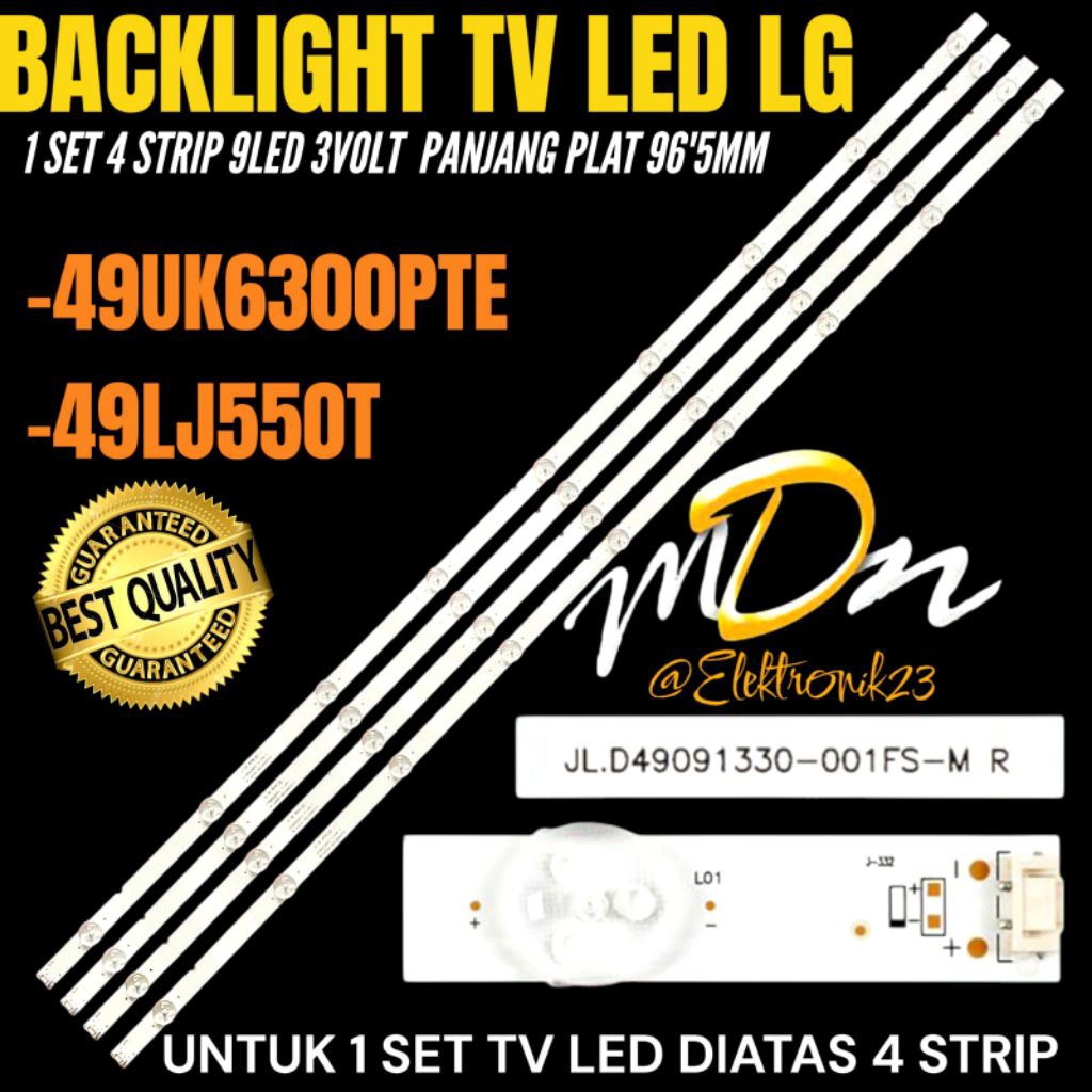 BACKLIGHT TV LED LG 49 INCH 49UK6300PTE- 49LJ550T BACKLIGHT TV LED LG 49 INCH