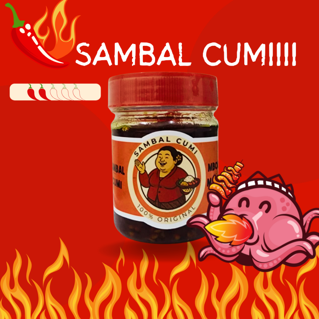 

Sambal Cumi Asli Halal Pedas - Depot Mbok Marem