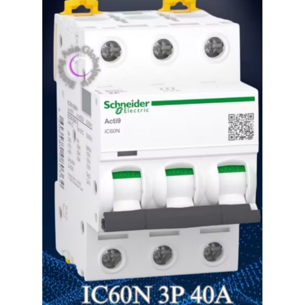 MCB 4P 40A Schneider ic60N original/ MCB 4 Phase  40 Ampere