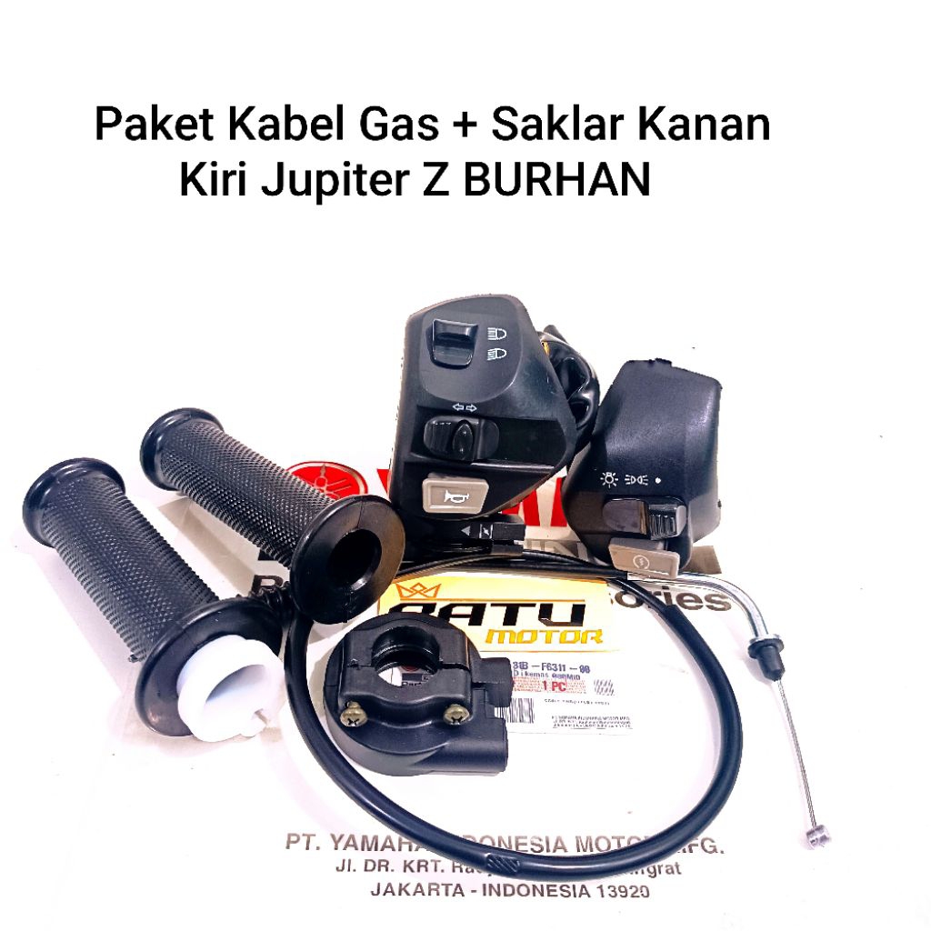 Paket Kabel Gas + Saklar Kanan Kiri Jupiter Z BURHAN