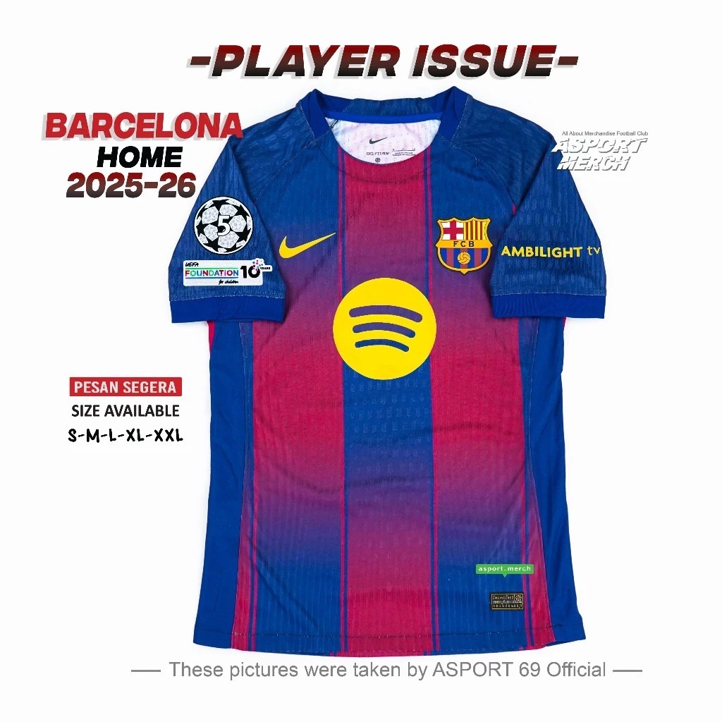 PLAYER ISSUE BARCELONA HOME 2025 2026 PI
