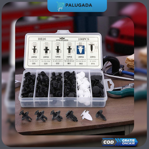 100pcs Baut Rivet Mobil Serbaguna Universal /Bumper Rivet Retainer / Klip Bumper Baut /Klip Bumper B