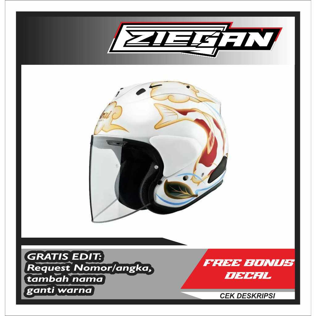 Water Slide Decal Arai NISHIKIGOI Koi