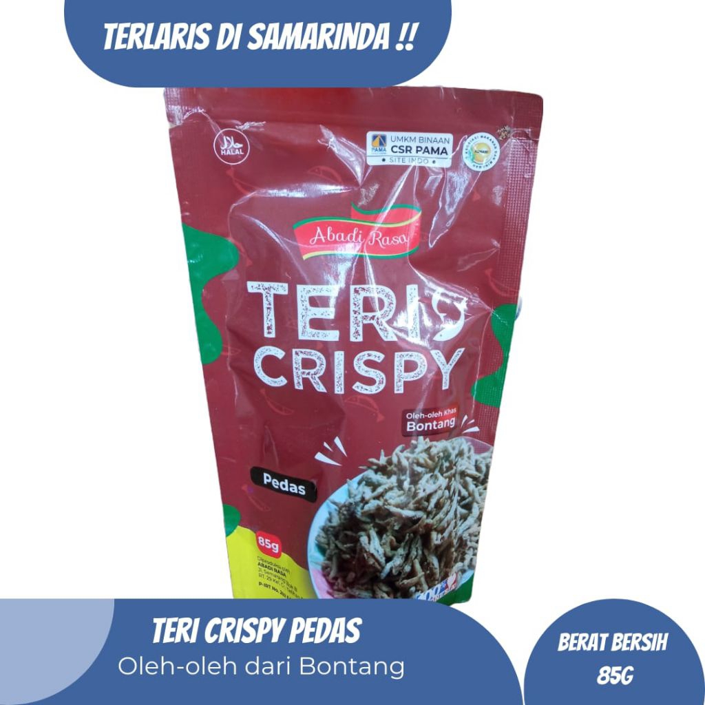 

Teri Crispy Pedas Khas Kalimantan | Abadi rasa (85gr)