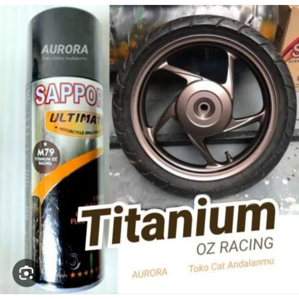 Cat Pilok Sapporo M79* Titanium Oz 400ml Coklat Tua Gelap Mengkilap Pilox Pylox