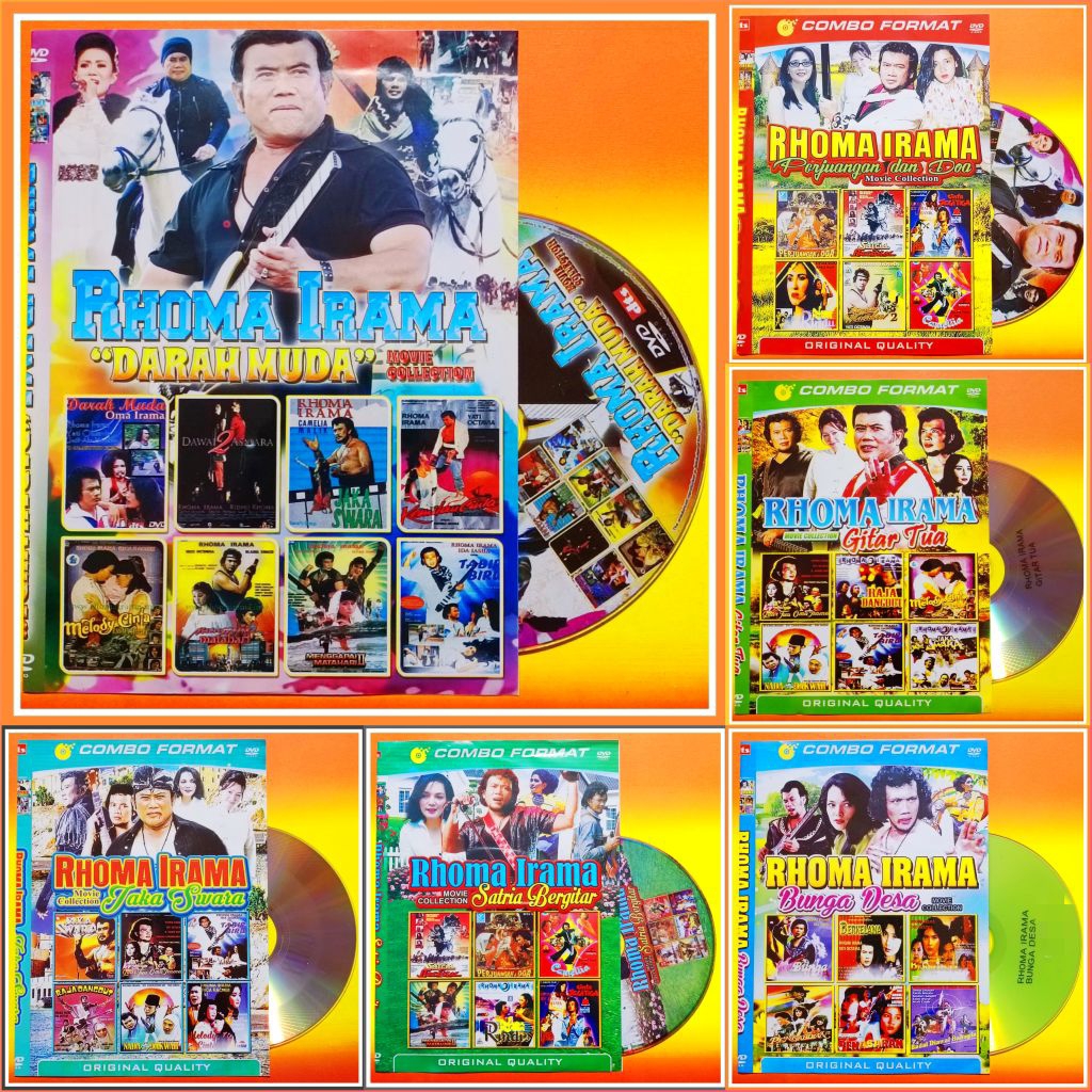 Kaset Film Indonesia Jadul Koleksi Rhoma Irama Edisi Pilihan Terlengkap