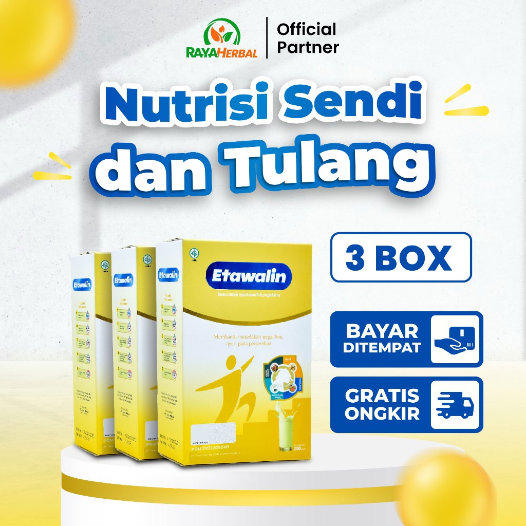 

Paket 3 Box Etawalin - Susu Etawa Rendah Gula Atasi Sendi dan Syaraf Kejepit