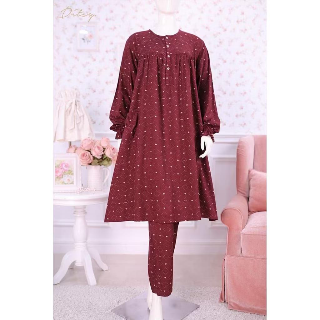 [SIAP KIRIM] VELVELA PAJAMAS SIZE S M BY DITSY EDISI AGUSTUS 2025