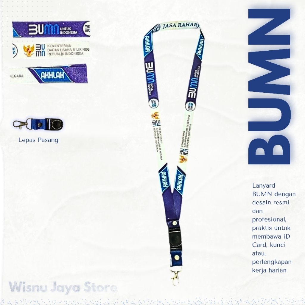 

lanyard tali idcard layer tali gantungan damri BUMN