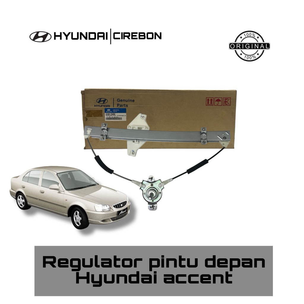 Regulator pintu depan hyundai accent Original
