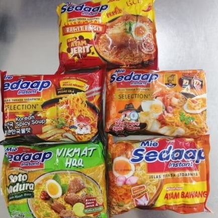

Mie sedaap kuah + goreng mix