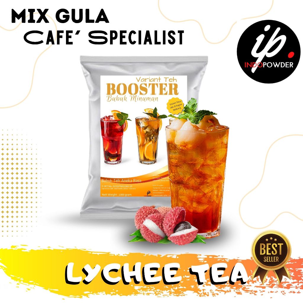 

Indopowder - Bubuk TEH LECY / LYCHEE TEA 1Kg Untuk Cafe, Waralaba, Resto dan Usaha Minuman Kekinian