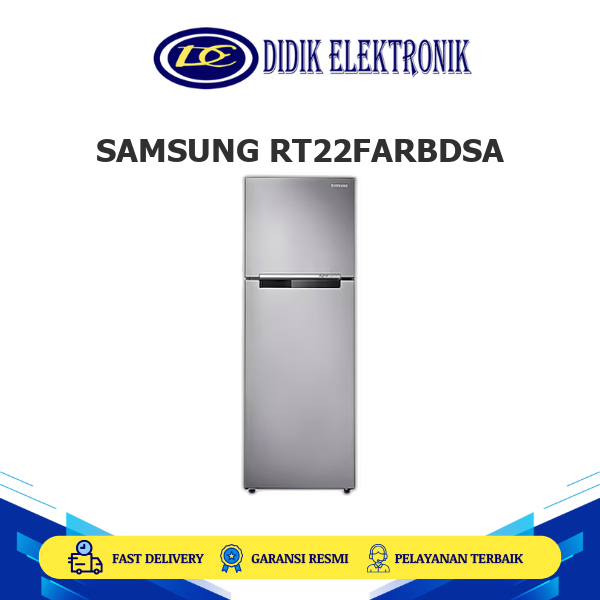 (Khus Luar Kota ) Samsung RT22FARBDSA Kulkas 2 Pintu 236 Liter Digital Inverter Cool Pack