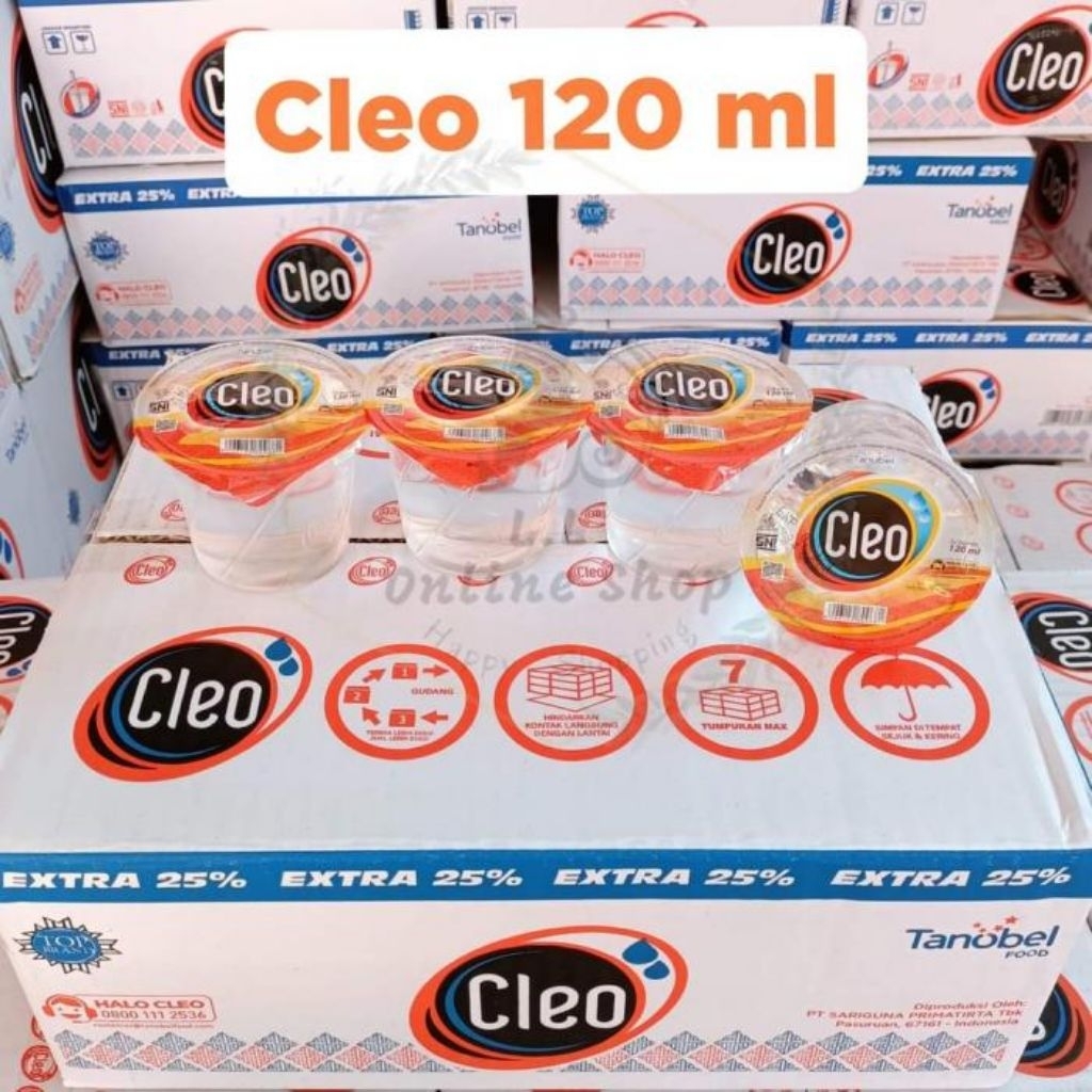 

Air Mineral Cleo Gelas Kemasan 120ml dan 220ml