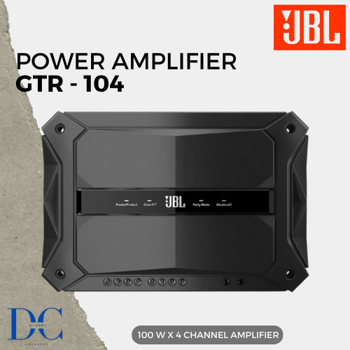 Power Amplifier Mobil - Power Amplifier Series GTR - 104 - 4 Channel Amplifier System Bluetooth - Am
