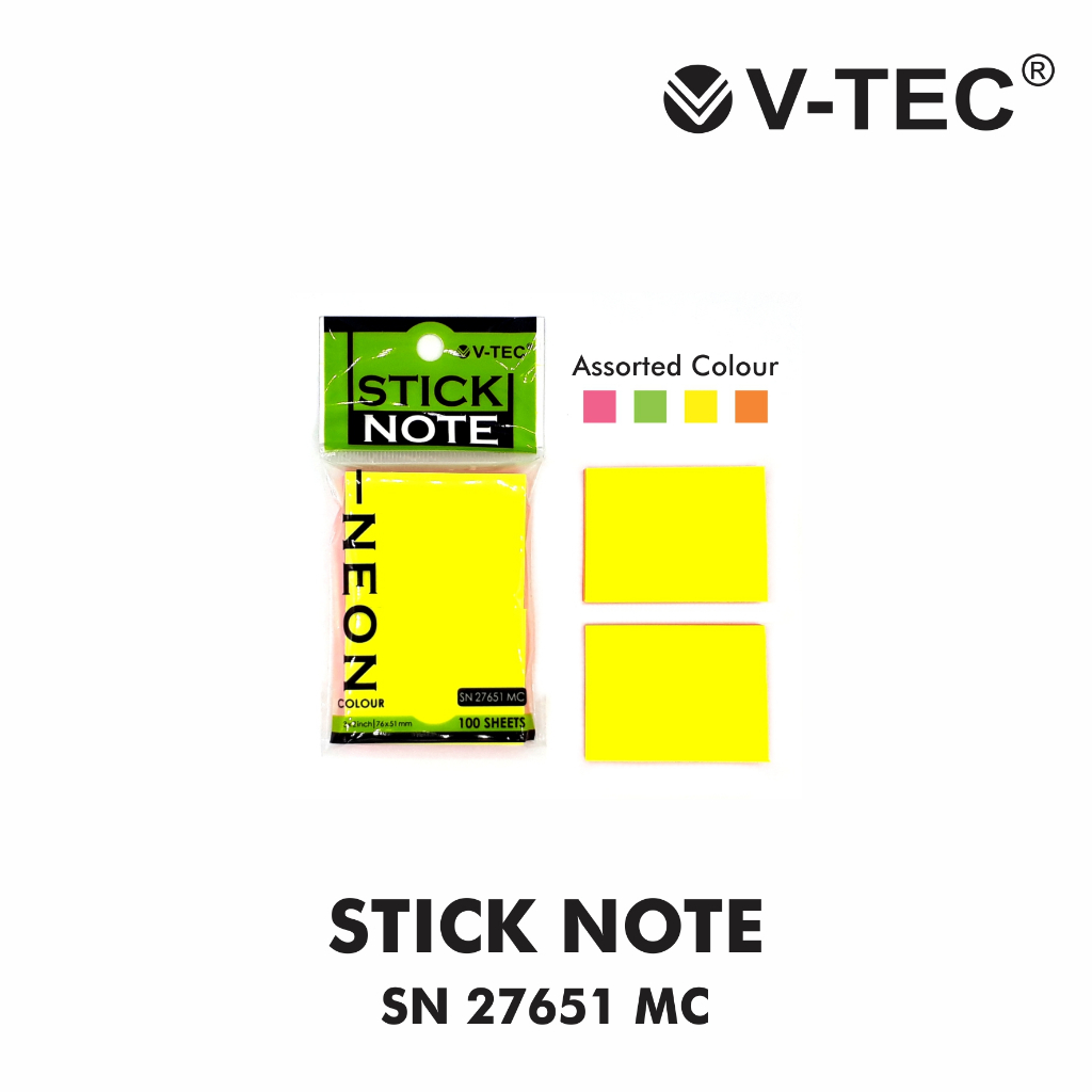 

V-TEC Sticky Notes SN-27651/MC / Mini Memopad Memo Sticky Note Kertas Catatan Lucu