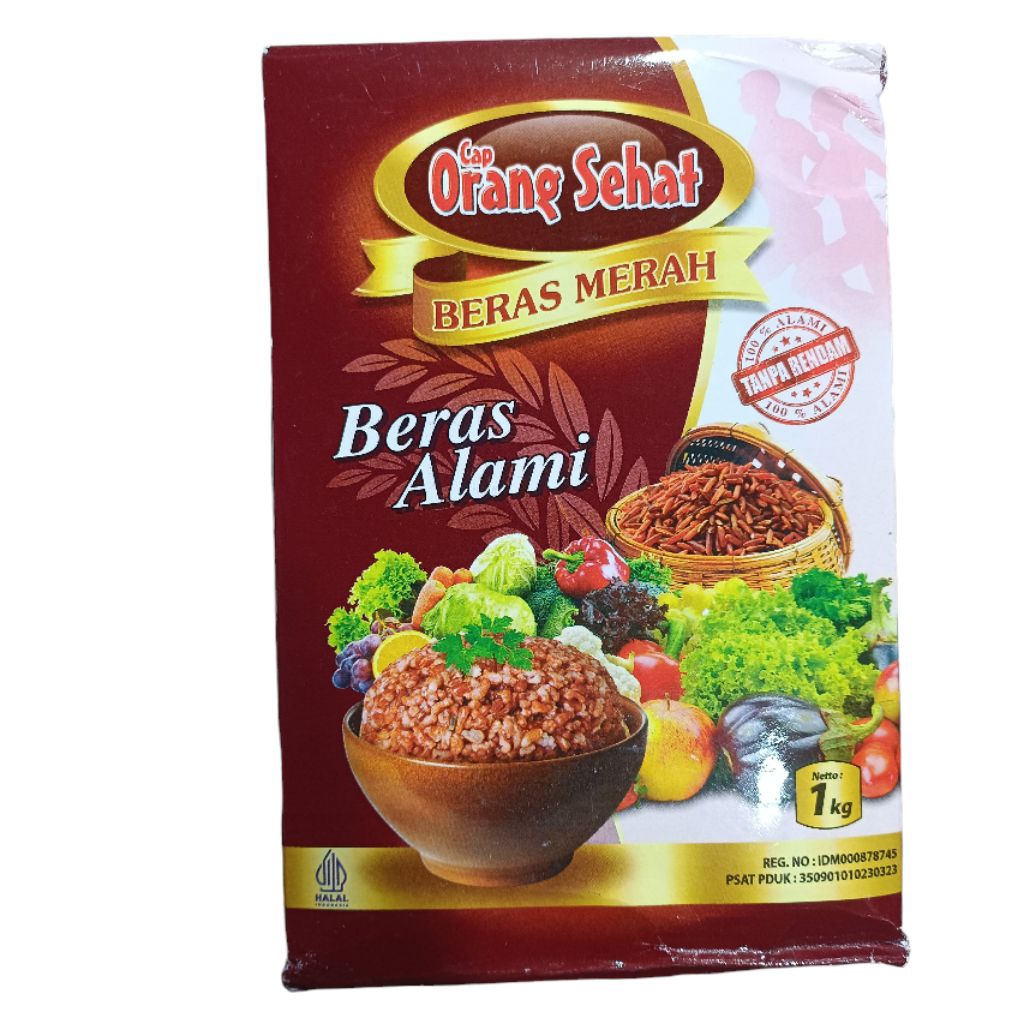 

Beras Merah Cap Orang Sehat 1000gr 1kg Nasi Merah