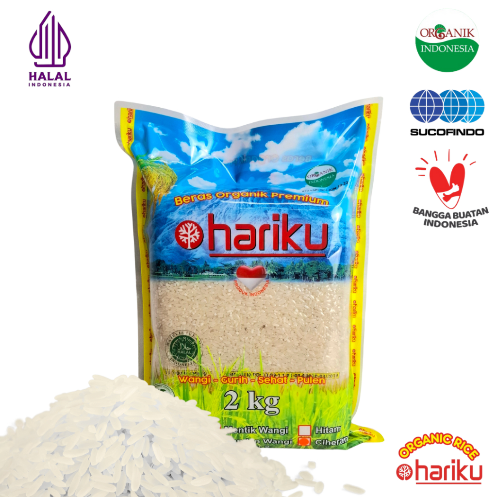 

HARIKU Beras Organik Ciherang 2 Kg