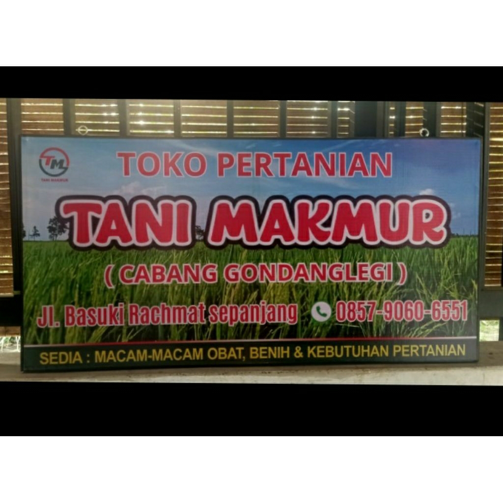 

Papan nama 1 sisi ukuran 100 x 60