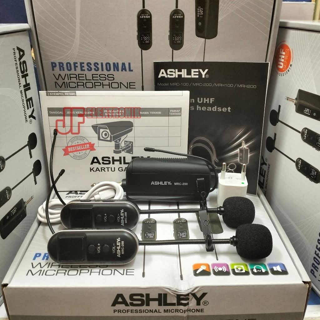 MIC WIRELESS ASHLEY MRH-100 / ASHLEY MRC-100 / ASHLEY MRH-200 /AHLEY MRC-200 ORIGINAL ASHLEY