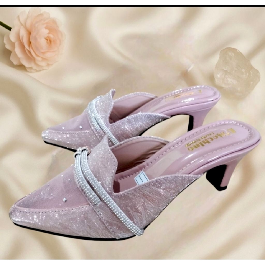 Termurah Sandal Heels Wisuda Pesta dan Kondangan D'Mochino Terbaru Luxury Realpict