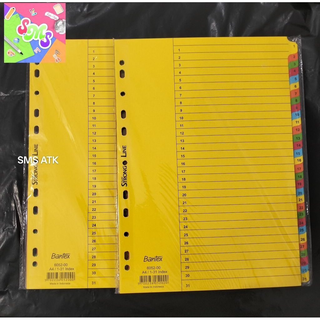 

Divider & Indexes Bantex/Pembatas dokumen A4 6052-00