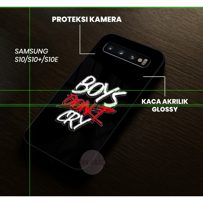 Softcase Kaca Glossy Samsung S10+ S10 S10E - Pelindung Handphone - Casing Samsung- GM 106