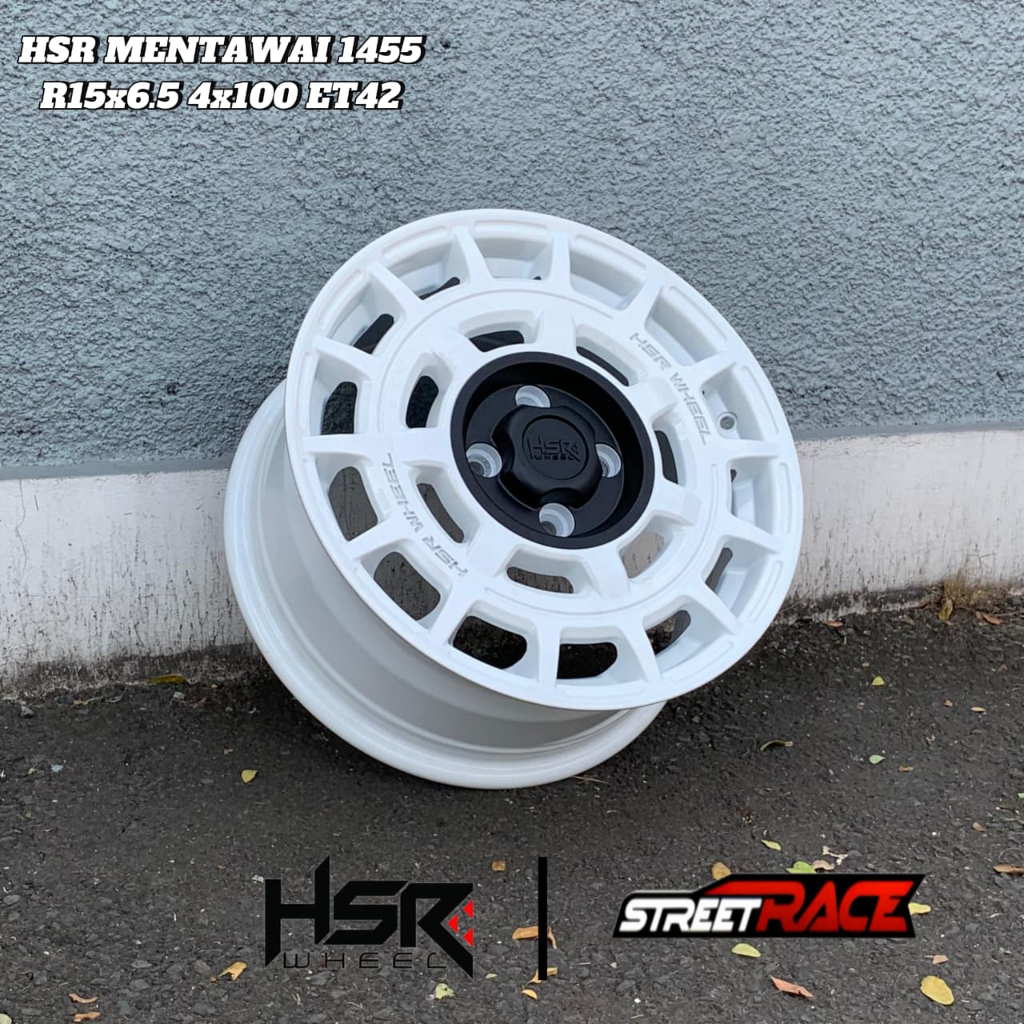 Velg HSR Mentawai R15 Model Rally Velg Mobil Brio Agya Sirion Avanza Xenia