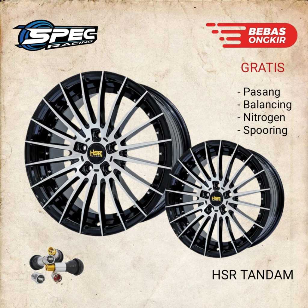 Velg Mobil Racing Ring 18 Hsr Tandam Untuk Camry Acoord Alphard Civic Innova Dll